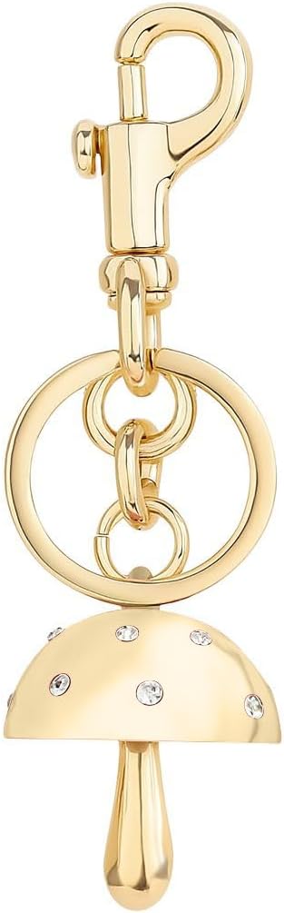 Stylish Mushroom Keychain Rearview Mirror Charm Fancy Handbag Purse Charms for Women Accessory Car Key Chain