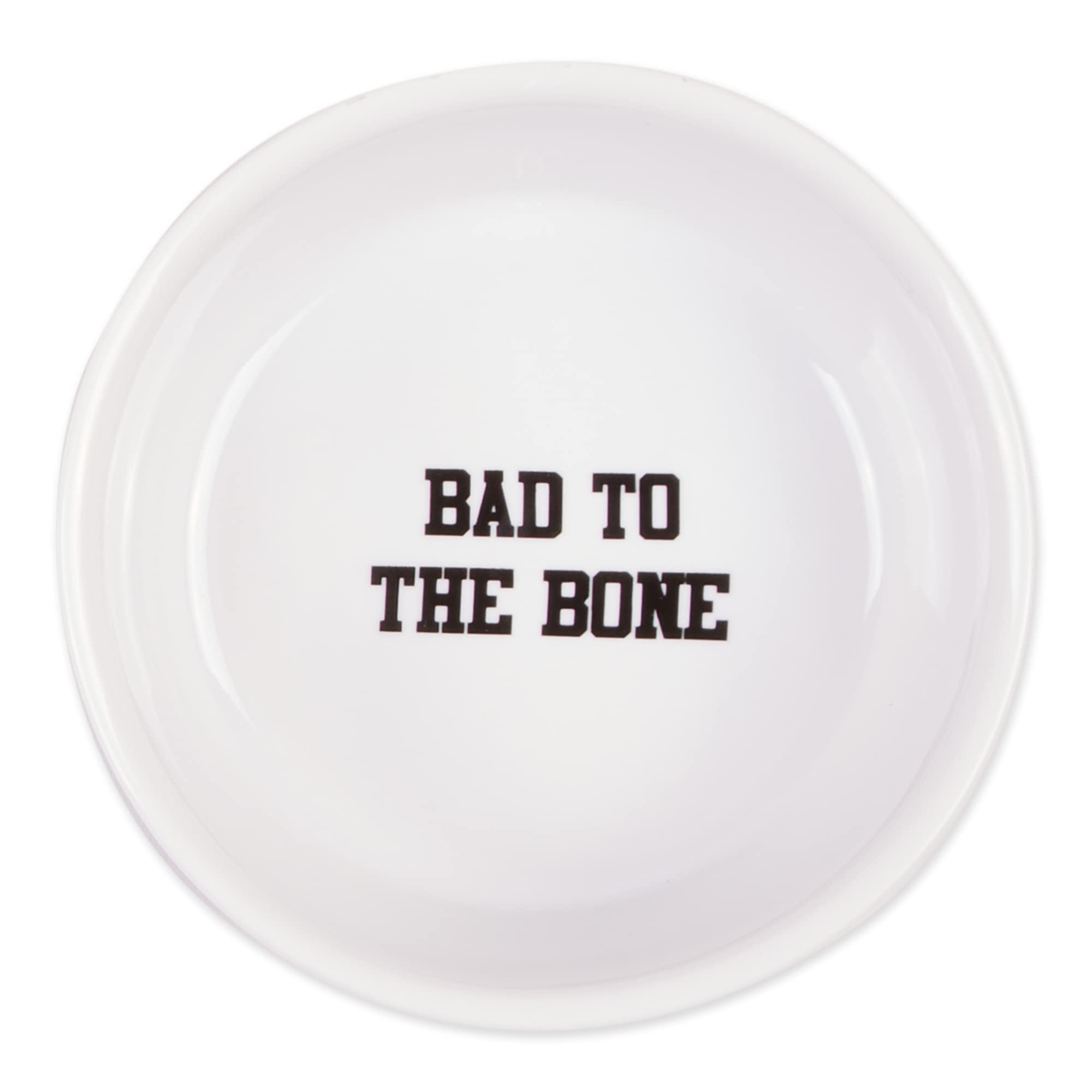 Bone Dry Ceramic Pet Collection, kleines Set, 10 x 5 cm, Bad to The Bone, 2 Stück