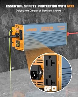 MWXNE 2000W Sump Pump Backup Battery System with Pure Sine Wave Inverter, Auto Switching for Grid and Battery for Emergency and Power Outage