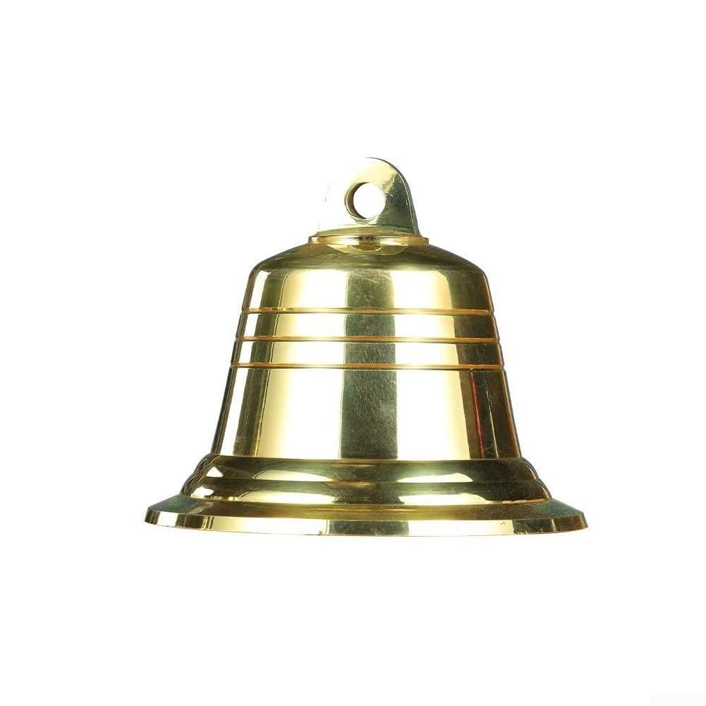 Cloche en laiton anticorrosion à ton résonant clair et carillon en cuivre gravé 12,7cm