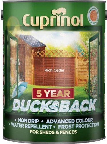 Cuprinol 5 Litre, 5 Year Ducksback Colours Rich Cedar