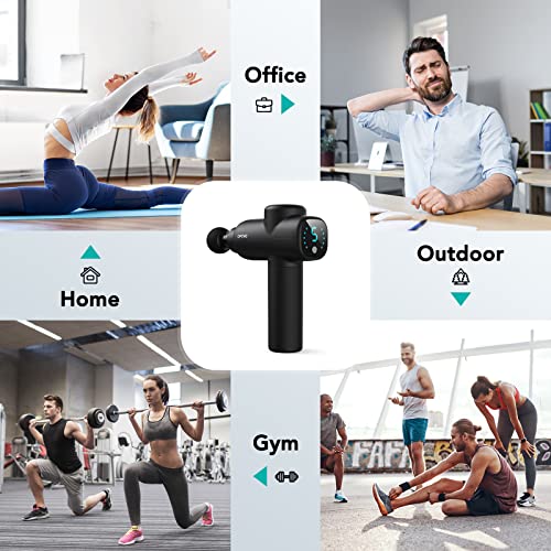 Opove Massage Gun Percussion Massager For Chronic Back Pain Relief, Handheld Portable Lightweight Muscle Fascia Gun Active Recovery Women Gifts, 2023 Newest Super Quiet, M3 Black #TOP5
