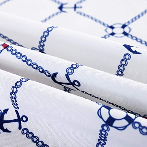 Nappe tissu bleu marine 130x180 pour protéger une table basse abîmée - 7