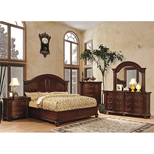 Furniture Of America Sorella Traditional 3-Drawer Wood Nightstand In Cherry #TOP3