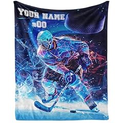 Hockey Blanket Custom Name