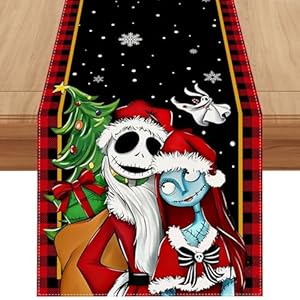 Linen Christmas Table Runner 72 Inches Long Christmas Xmas Winter Holiday Home Kitchen Dining Room Table Decorations