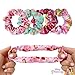 LUV HER Disney Princess Cute Scrunchies for Girls of All Ages - 4 Large Hair Scrunchies for Girls - 4 Printed Scrunchies with Your Favorite Characters - Hair Accessories for girls 3+