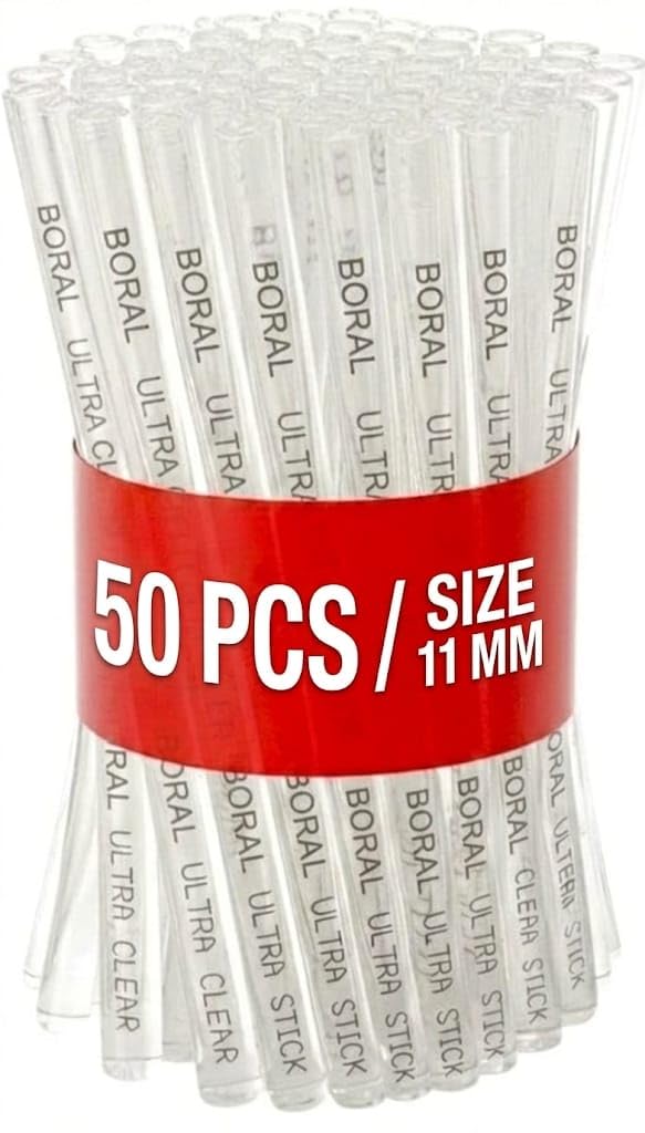 40 Glue Sticks, 7mm Transparent Glue Gun Sticks, 30 Piece for DIY Craft Work, Gift Decoration Electronics Repairing & Home Use Transparent Glue Sticks Pack of 40-image-20