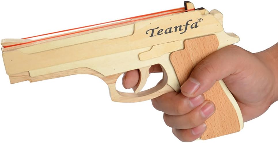 Fashion Model Toy Band Gun Wooden Toy Gun