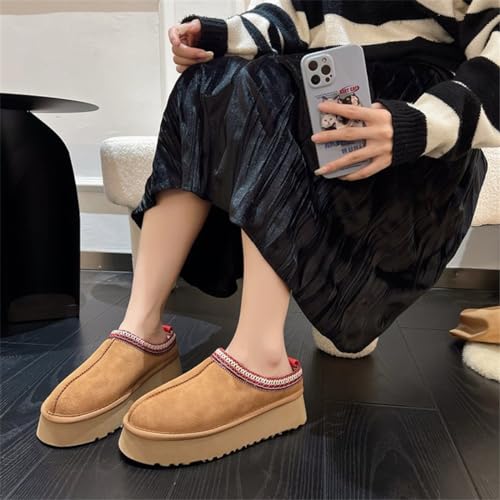 Fashion Platform Slippers for kids Fur Fleece Lined Short Ankle Boot boy girl Comfortable Warm Outdoor Indoor Home Non slip fuzzy big Little Kid Mini Boots2