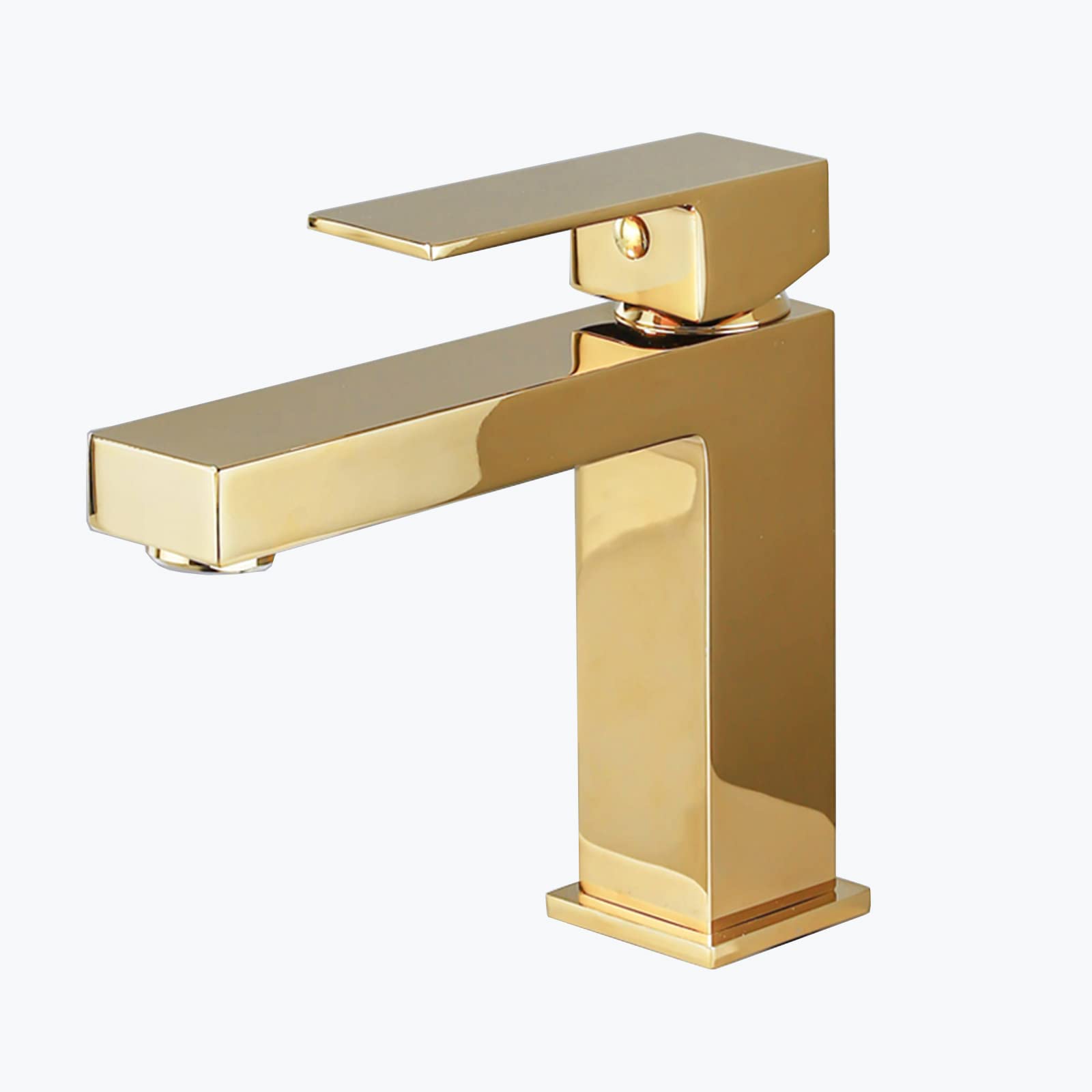 Robinet de salle de bain monotrou noir idéal pour rénovation vasque