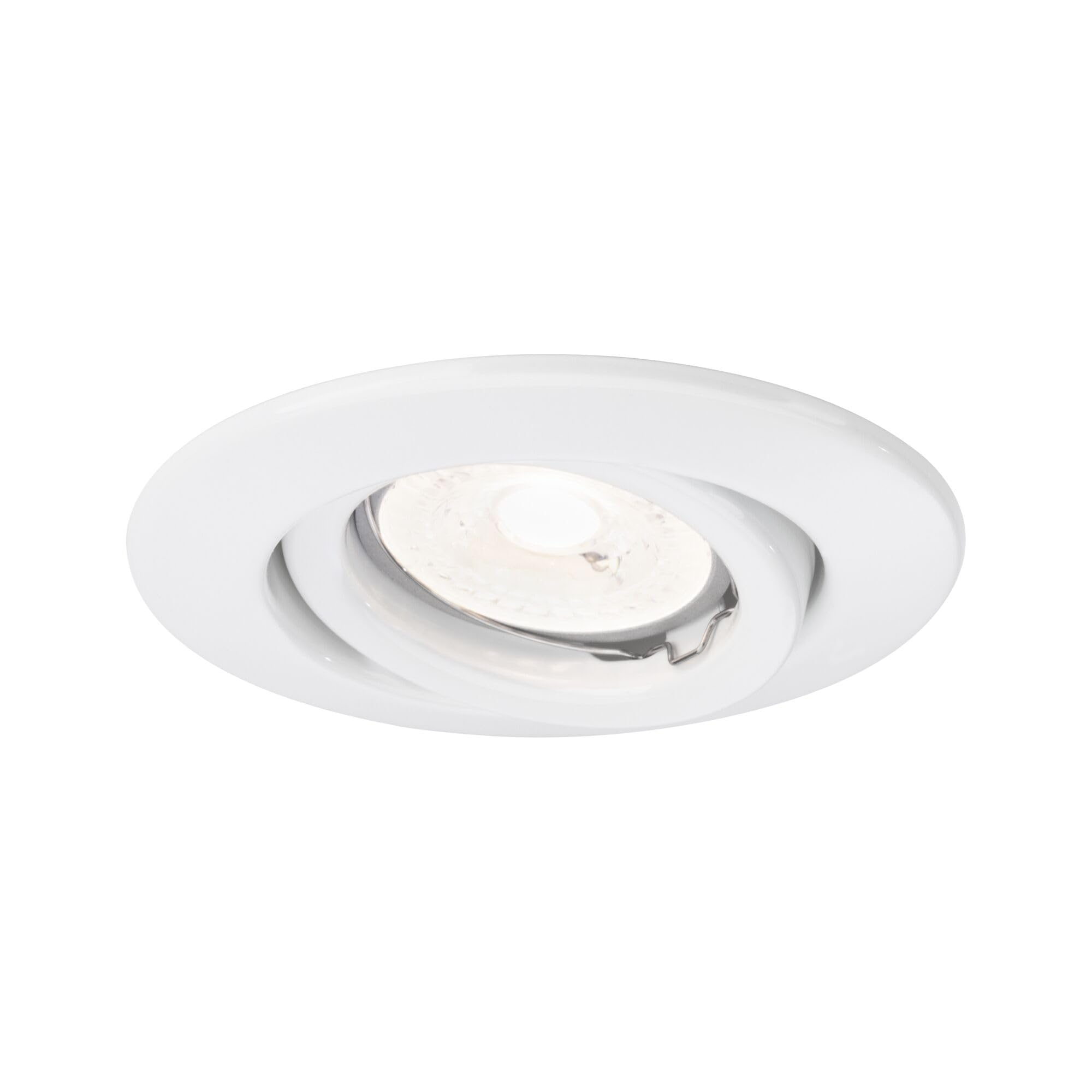 Paulmann 98971 Quality Encastr. orientable, max. 50W, 12V, GU5,3 51mm, Blanc/TôLED´Acier