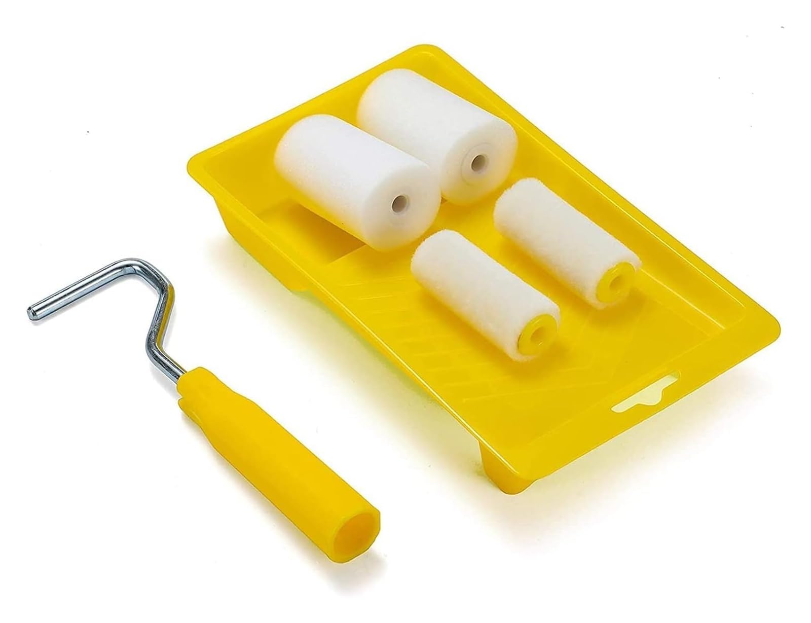 Cepillo de pintura con rodillo, rodillos de pintura for pared de casa, 6 piezas de mini rodillo de pintura de espuma, kit de decoración de pintura, juego pequeño de 2 pulgadas for cepillos de reparaci