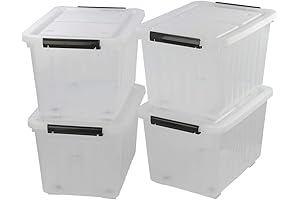 Temu 30 L Clear Large Wall-Mounted Storage Box