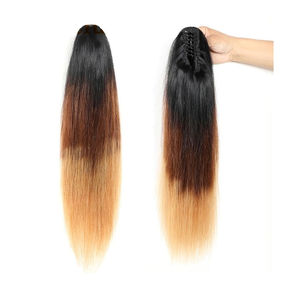 Coleta de caballo para solucionar el pelo fino con volumen de cabello humano brasileño 6