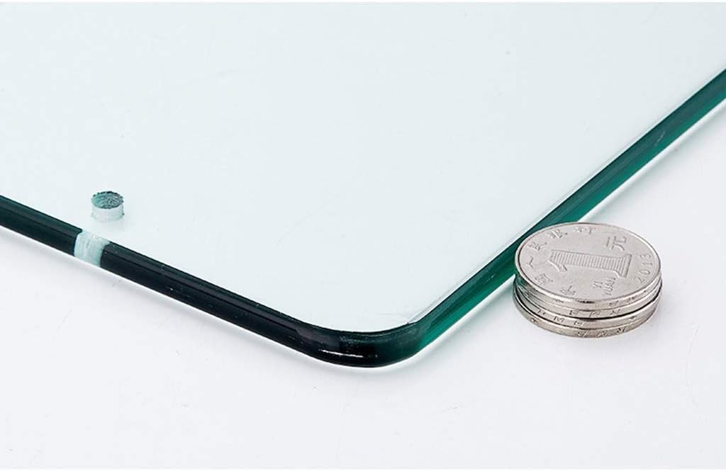 Bathroom Shelf Wall Mounted Rectangular Glass Shelves Space Aluminum 6mm Tempered Glass Multifunction (Size : 60cm) ()