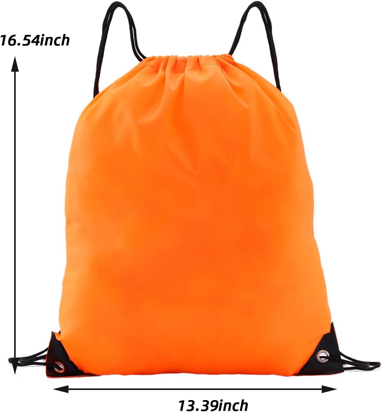 Drawstring Backpacks, 20 Pack — Ideal for Parties, Classroom Activities, Group Events & Giveaways (20, Orange) - Image 2