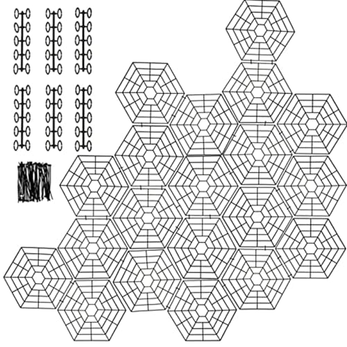 Red hexagonal para estanques koi y cubierta de plástico flotante antiaves 7