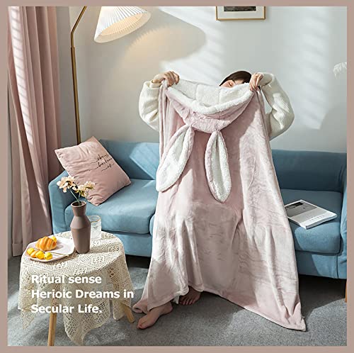 『着る毛布かわいいフード付き』