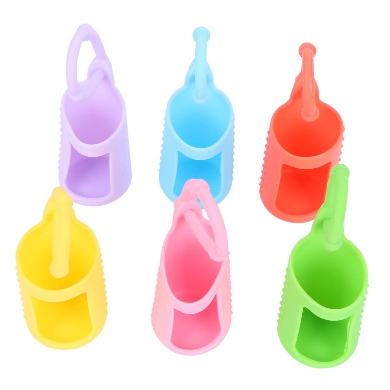 BESPORTBLE 6pcs 15ml Essential Oil Bottle Protective Cover Silicone Sleeve for Travel