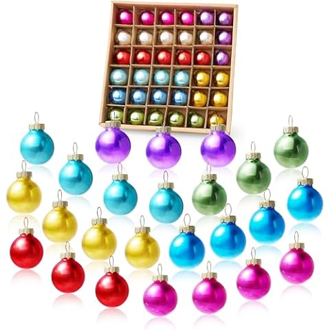 Joiedomi 36 Pcs Christmas Mini Ornaments Cover
