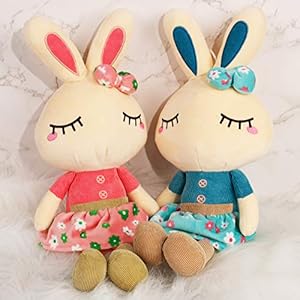 Setof2easterbunnyplushforkids183easterstuffedanimalbigrabbittoyscutebirthdaygiftsforboygirlpinkblue Urban Country Home Decor Set of 2 easter bunny plush for kids 183 easter stuffed animal big rabbit toys cute birthday gifts for boy girl pink blue urban country home decor