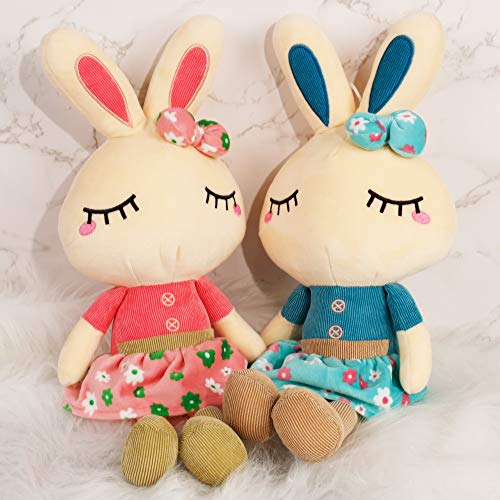 Setof2easterbunnyplushforkids183easterstuffedanimalbigrabbittoyscutebirthdaygiftsforboygirlpinkblue Urban Country Home Decor Set of 2 easter bunny plush for kids 183 easter stuffed animal big rabbit toys cute birthday gifts for boy girl pink blue urban country home decor