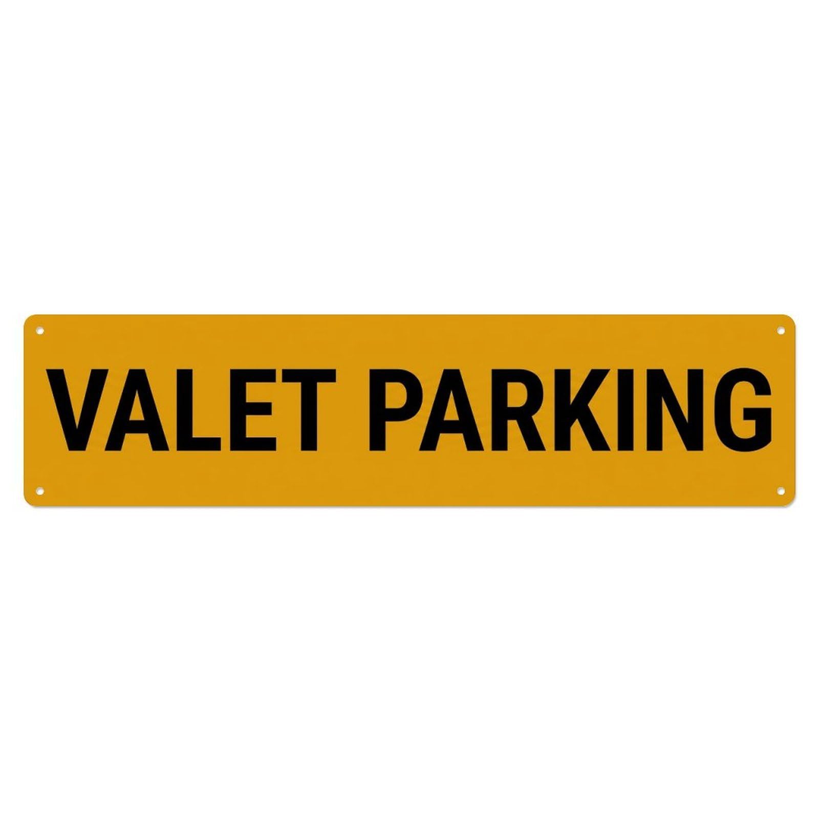 Valet Parking Service Available Metal Tin Sign