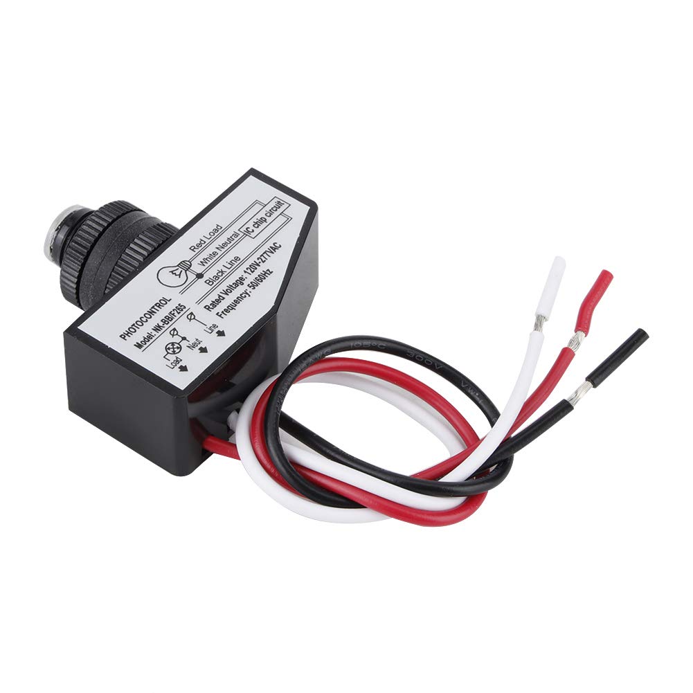 REXVTNS Dusk to Dawn Sensor photocell Sensor for Outdoor Lights Light Sensor for Outdoor Lighting Photoelectric Switch Light Control Mini for Garden 120-277VAC 50/60Hz
