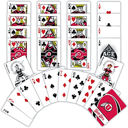 Image of MasterPieces Family Games - NCAA Utah Utes Playing Cards - Officially Licensed Playing Card Deck For Adults, Kids, And Family