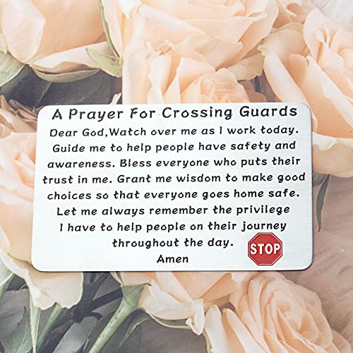 Crossing Guard Gift Crossing Guard Prayer Wallet Card A Prayer For Crossing Guards Lollipop Man Gift4
