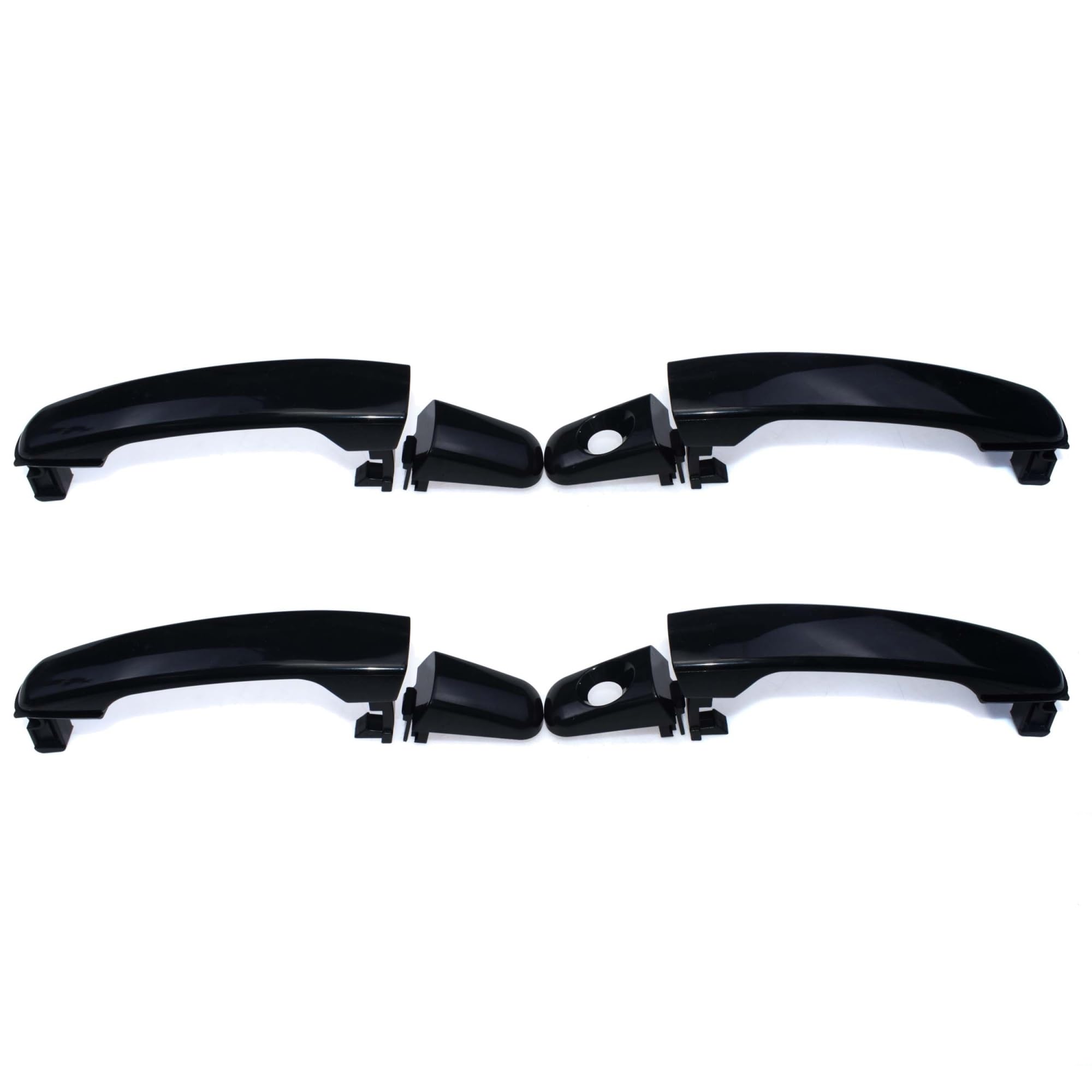 Hguvsjd Car Exterior Door Handles for Chevrolet for Equinox for Malibu for HHR 2005-20111 OE: 22672194 Front Rear Left Right Outside Exterior Door Handle(Left Right 4 Sides)