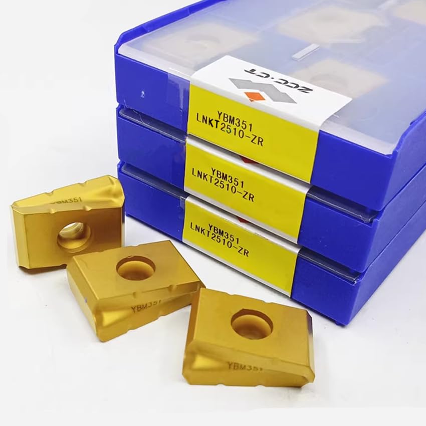 Tool Part for LNKT2510-ZR YBG302/LNKT2510-ZR YBM351/LNKT2510L-ZR YBD252/LNKT2510-ZR YBD252 LNKT2510-ZR CNC Inserts 5pcs/Box - (Angle: LNKT2510L-ZR YBD252 / Shank Diameter: 5pcs (1 Box))