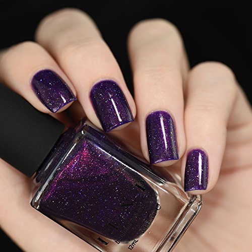 Image of ILNP Storytelling - Sultry Dark Purple Holographic Nail Polish