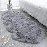 Geschenkidee: Mit diesem falschen Vlies-Teppich können Sie jedem Raum Stil verleihen. Perfekt für Wohnzimmer, Schlafzimmer, Kinderzimmer, Büro.