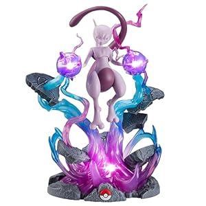 Jazwares Pokémon 13″ Large Mewtwo Deluxe Collector Statue Figure – LED Light Effects – Officially Licensed – Authentic Collectible Pokemon Figure Gift for Kids and Adults – Ages 8+