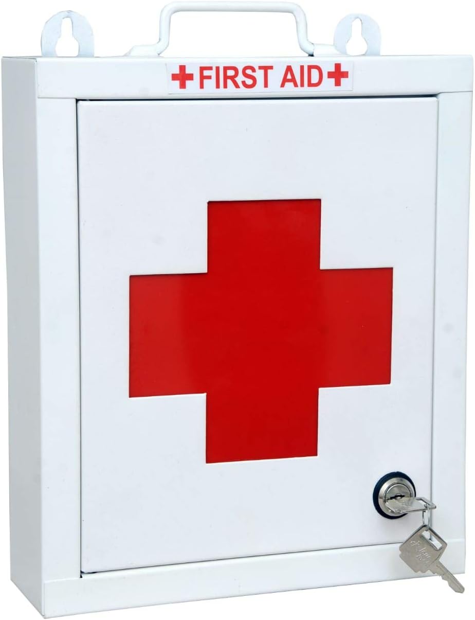 LEPOSE Wall mountable Metal First Aid Box/Emergency Medical kit/First Aid Box For School, office/Home,Multi Partation