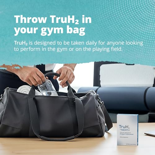 Image of TruH2 by AquaTru Molecular Hydrogen Tablets | with Magnesium | Pre-Workout Supplement | Power Your Workouts with Molecular Hydrogen (H2) | 8 PPM Tablets | Dissolve in Water | 30 Tablets (30 Servings)
