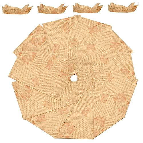 Alipis 120 Hojas Papel de hornear encerado impermeable a la grasa fiesta envase calor forro de papel para hornear papel de cocina para hornear forro para hornear pasteles