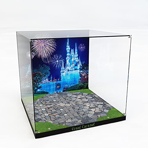 XJJY Acryl Vitrine/Box für Creator Expert Carousel Building Blocks Modelle - Staubdichtes Showcase Kompatibel mit Lego…