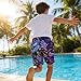 BFUSTYLE Astronaut Swim Trunks Boys Bathing Suit Fashion Space Swimming Trunks Size 10 Kids Swim Shorts 9-10 Years