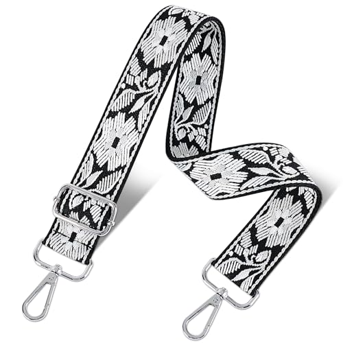 Image of chushui Silver Hardware Purse Strap,Replacement Crossbody Adjustable Shoulder Strap for Handbag Bag