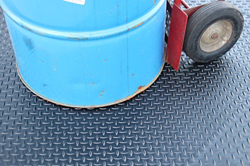 Rhino Mats DV48X2 Diamond Plate Rubber Flooring, Rubber, 1/8" Thickness, Matt black - Thumbnail 3