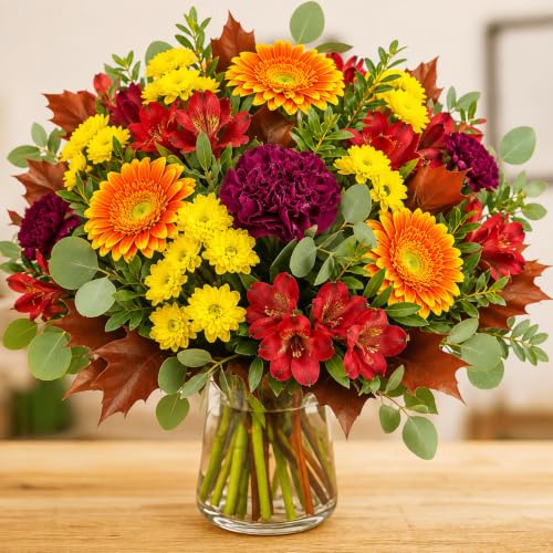 Blumenstrauß Herbstmelodie # Frische Blumen inkl. Grußkarte versenden