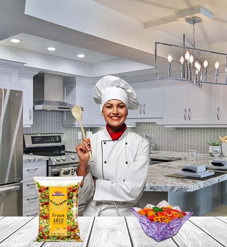 Rani Far Far / Fryums (Wheat & Tapioca Pellet) ABCD Shape 14oz (400g) ~ Vegan, Kosher, Uncooked, Used to Make Papad, Bhungra / Chip Snack