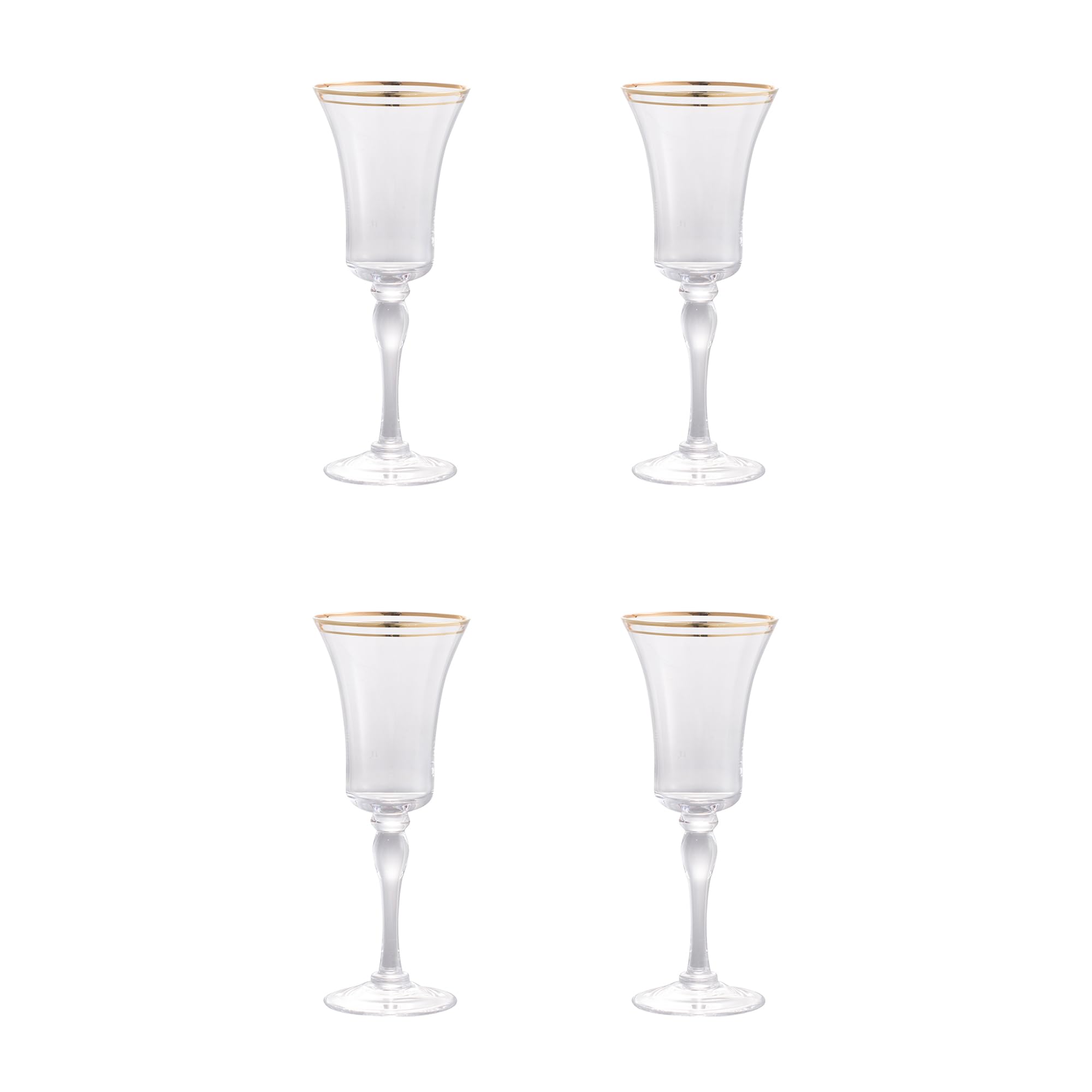 Elegantes Copas de champán de plástico irrompibles (Juego de 4), Elegantes Copas de Mimosa para Eventos y reuniones.