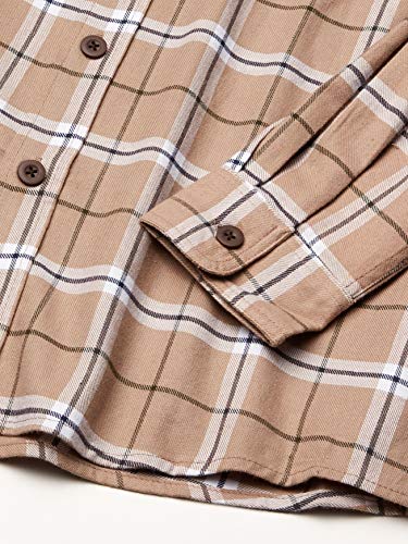 Wrangler Authentics Men's Long Sleeve Canvas Shirt, tawny port, XL