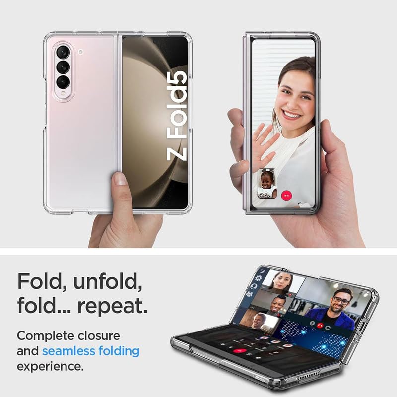 Image of Case Creation Brand - Mobile Cover for Samsung Galaxy Z Fold 5 (Soft & Flexible Back Case), Transparent