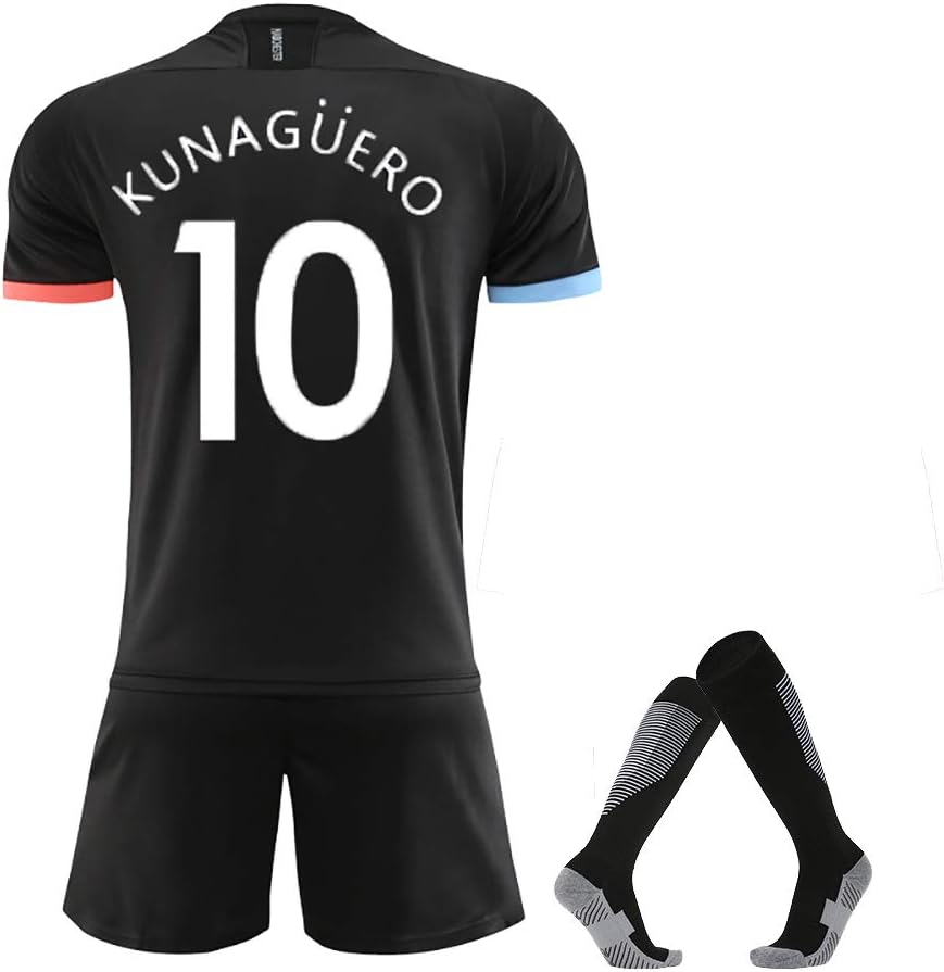 Amazon Co Jp Kunaguero 10 Debruyne 17サッカーユニフォームキットファン学生用サッカージャージー大人用家族用フットボール用具 ポリエステルファブリック スポーツ アウトドア