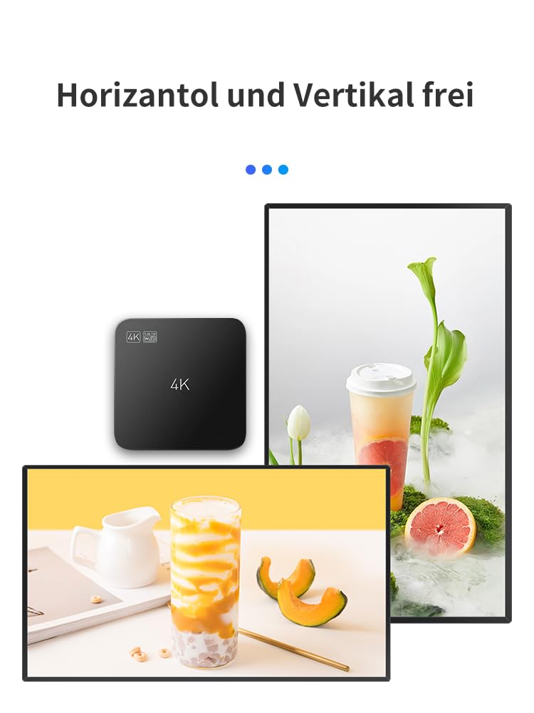 Digital Signage Player cms sans abonnement Affichage de Menu de Restaurant Média Player publicitaire YM05(1+8G)